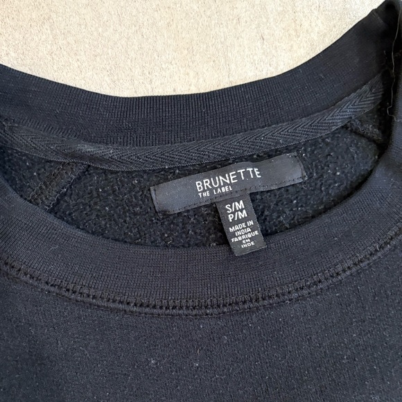 Brunette the Label BLONDE Crew Sweater size small/medium - Picture 4 of 4